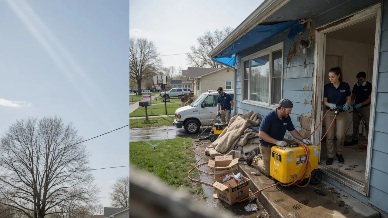 Basement Flood Cleanup in Hills, MN near me